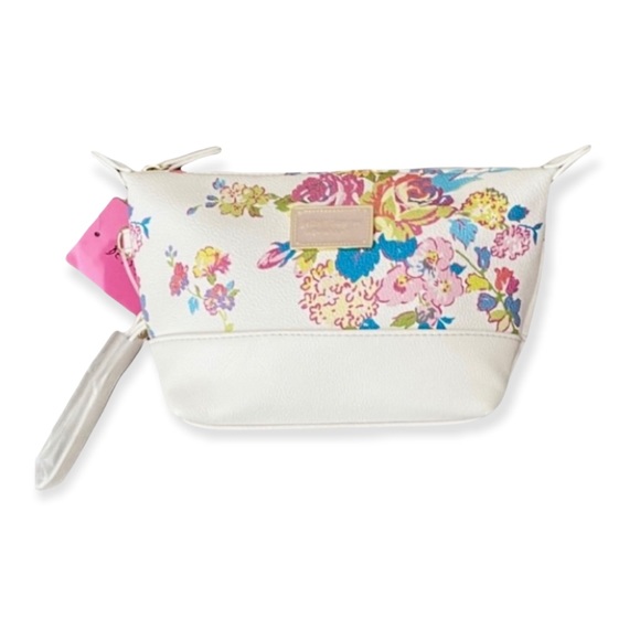 Betsey Johnson Versatile High Quality Floral Cosmetic /Wristlet Bag - Picture 4 of 9